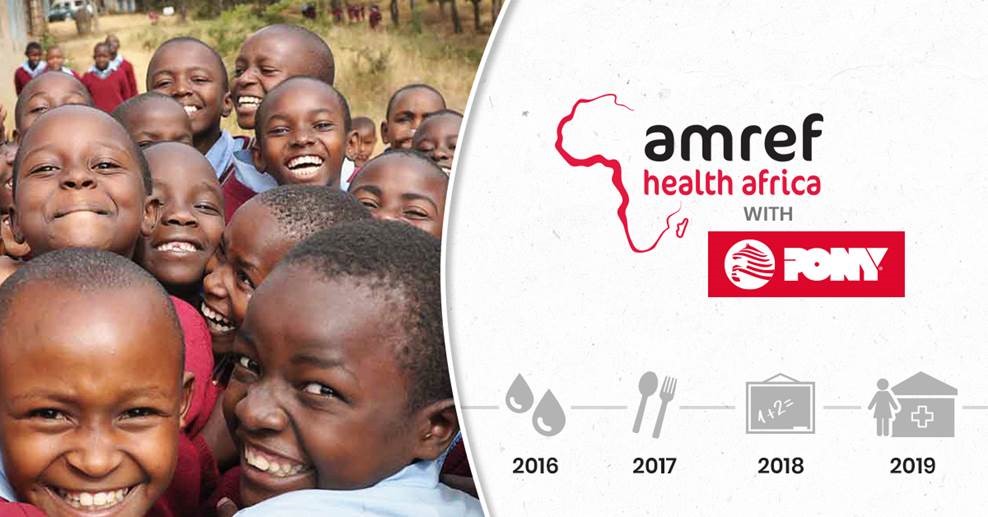 PONY SOSTIENE AMREF HEALTH AFRICA 