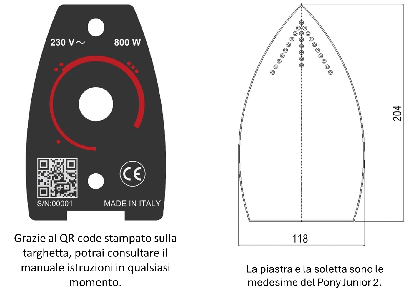 soletta ferro PONY F-65